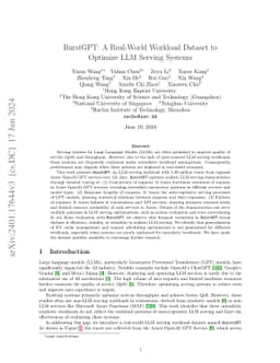 BurstGPT: A Real-world Workload Dataset to Optimize LLM Serving Systems