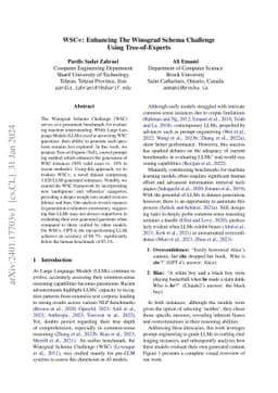 WSC+: Enhancing The Winograd Schema Challenge Using Tree-of-Experts
