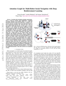 Attention Graph for Multi-Robot Social Navigation with Deep
  Reinforcement Learning