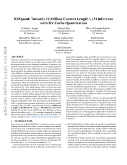 KVQuant: Towards 10 Million Context Length LLM Inference with KV Cache
  Quantization