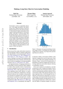 Making a Long Story Short in Conversation Modeling