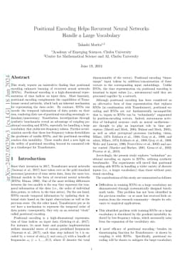 Positional Encoding Helps Recurrent Neural Networks Handle a Large
  Vocabulary