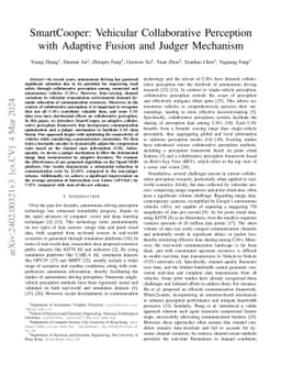 SmartCooper: Vehicular Collaborative Perception with Adaptive Fusion and
  Judger Mechanism