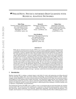 PirateNets: Physics-informed Deep Learning with Residual Adaptive
  Networks