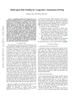 Multi-agent Path Finding for Cooperative Autonomous Driving