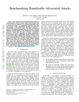Benchmarking Transferable Adversarial Attacks