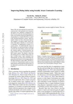 Improving Dialog Safety using Socially Aware Contrastive Learning