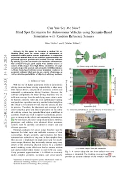 Can you see me now? Blind spot estimation for autonomous vehicles using
  scenario-based simulation with random reference sensors