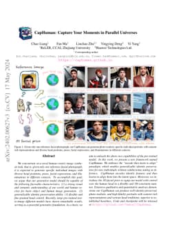 CapHuman: Capture Your Moments in Parallel Universes