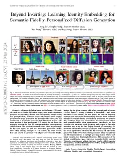 Beyond Inserting: Learning Identity Embedding for Semantic-Fidelity
  Personalized Diffusion Generation