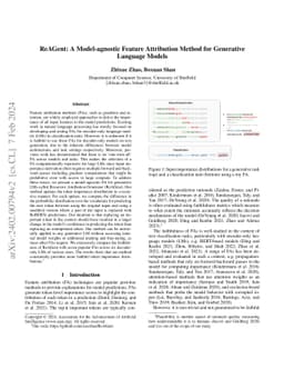 ReAGent: A Model-agnostic Feature Attribution Method for Generative
  Language Models