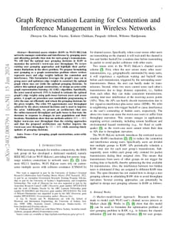 Graph Representation Learning for Contention and Interference Management
  in Wireless Networks