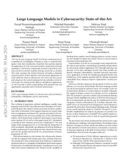 Large Language Models in Cybersecurity: State-of-the-Art