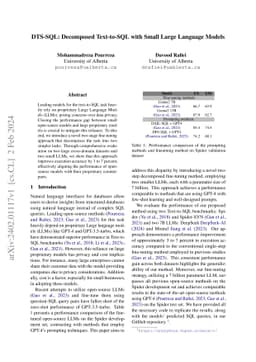 DTS-SQL: Decomposed Text-to-SQL with Small Large Language Models