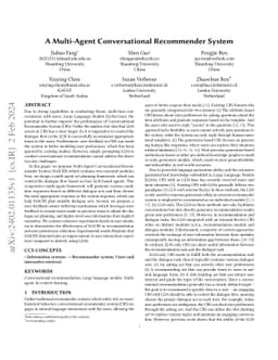 A Multi-Agent Conversational Recommender System