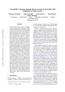 AccentFold: A Journey through African Accents for Zero-Shot ASR
  Adaptation to Target Accents