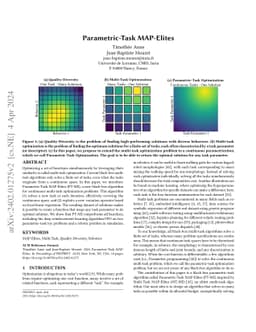 Parametric-Task MAP-Elites