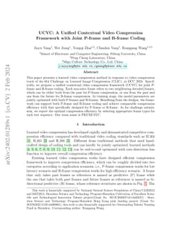 UCVC: A Unified Contextual Video Compression Framework with Joint
  P-frame and B-frame Coding