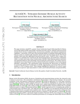 AutoGCN -- Towards Generic Human Activity Recognition with Neural
  Architecture Search