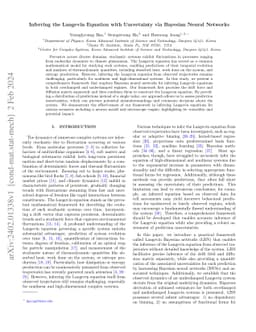 Inferring the Langevin Equation with Uncertainty via Bayesian Neural Networks