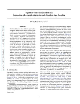 SignSGD with Federated Defense: Harnessing Adversarial Attacks through
  Gradient Sign Decoding