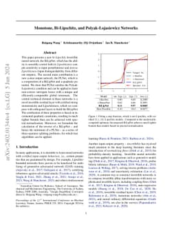 Monotone, Bi-Lipschitz, and Polyak-Lojasiewicz Networks