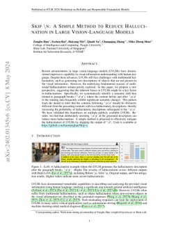 Skip \n: A Simple Method to Reduce Hallucination in Large
  Vision-Language Models