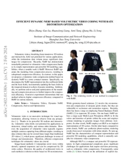 Efficient Dynamic-NeRF Based Volumetric Video Coding with Rate
  Distortion Optimization