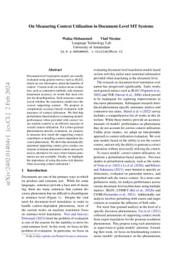 On Measuring Context Utilization in Document-Level MT Systems