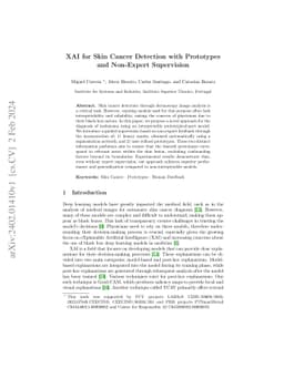 XAI for Skin Cancer Detection with Prototypes and Non-Expert Supervision