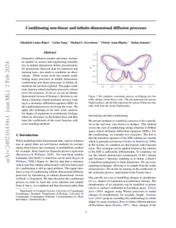 Conditioning non-linear and infinite-dimensional diffusion processes
