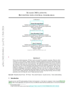 Scaled 360 layouts: Revisiting non-central panoramas