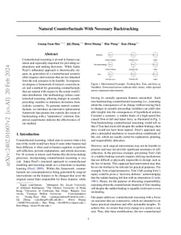 Natural Counterfactuals With Necessary Backtracking