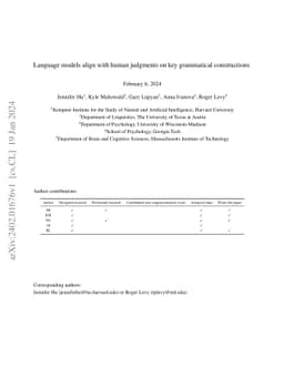 Language models align with human judgments on key grammatical
  constructions