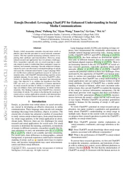 Emojis Decoded: Leveraging ChatGPT for Enhanced Understanding in Social Media Communications