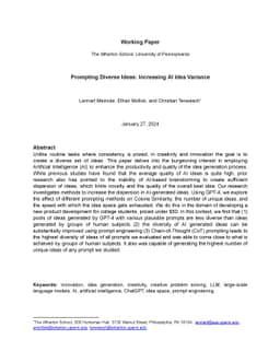 Prompting Diverse Ideas: Increasing AI Idea Variance
