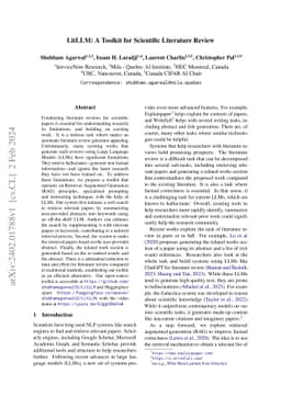 LitLLM: A Toolkit for Scientific Literature Review
