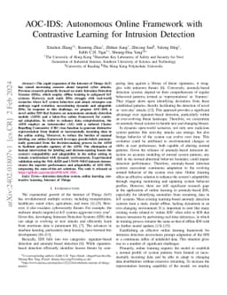 AOC-IDS: Autonomous Online Framework with Contrastive Learning for
  Intrusion Detection