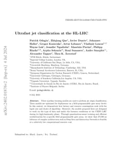 Ultrafast jet classification on FPGAs for the HL-LHC