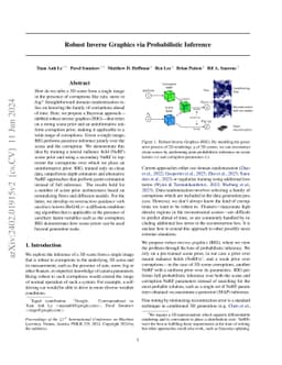 Robust Inverse Graphics via Probabilistic Inference