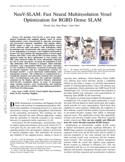 NeuV-SLAM: Fast Neural Multiresolution Voxel Optimization for RGBD Dense
  SLAM