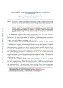 Training Implicit Networks for Image Deblurring using Jacobian-Free
  Backpropagation