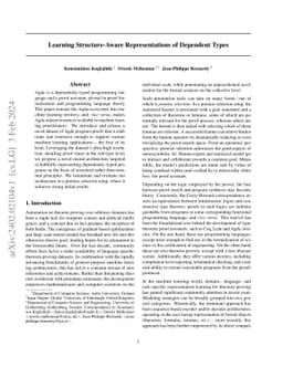 Learning Structure-Aware Representations of Dependent Types
