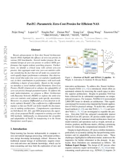 ParZC: Parametric Zero-Cost Proxies for Efficient NAS