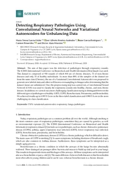 Detecting Respiratory Pathologies Using Convolutional Neural Networks
  and Variational Autoencoders for Unbalancing Data