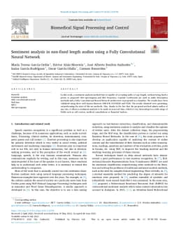 Sentiment analysis in non-fixed length audios using a Fully
  Convolutional Neural Network