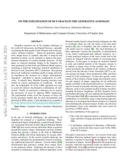 On the Exploitation of DCT-Traces in the Generative-AI Domain