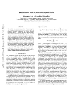 Decentralized Sum-of-Nonconvex Optimization