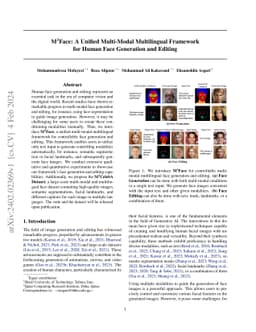 M$^3$Face: A Unified Multi-Modal Multilingual Framework for Human Face
  Generation and Editing