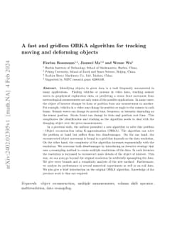 A fast and gridless ORKA algorithm for tracking moving and deforming
  objects
